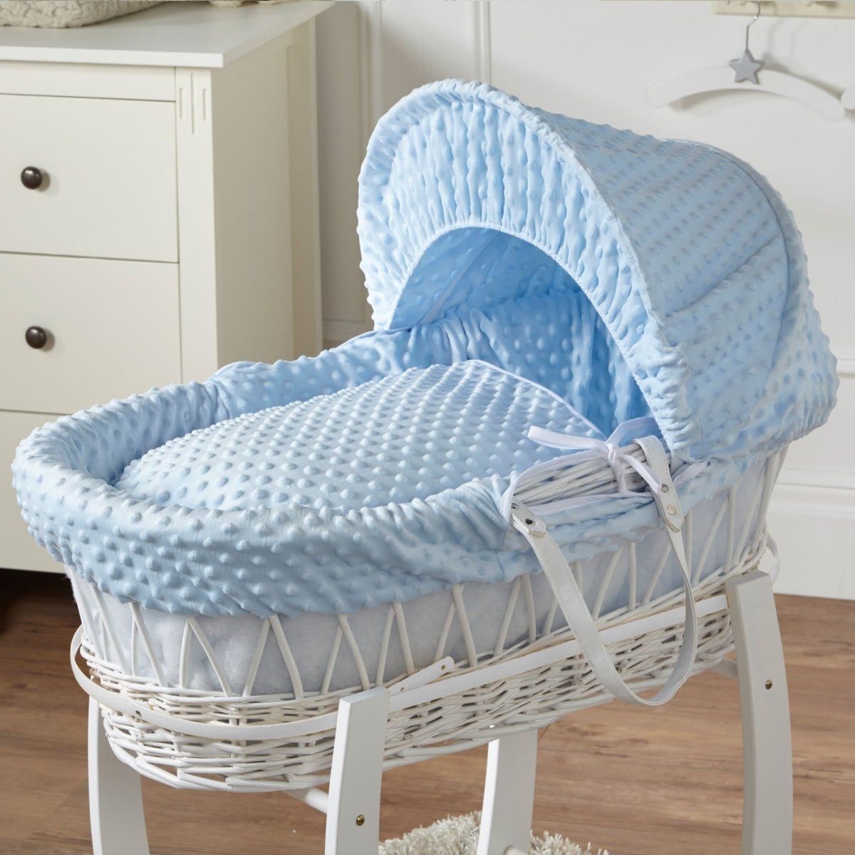 Wicker Moses Basket with Bedding - No Stand