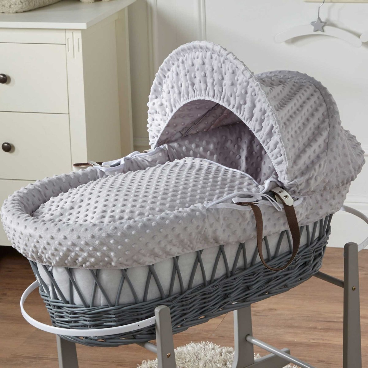 Wicker Moses Basket with Bedding - No Stand