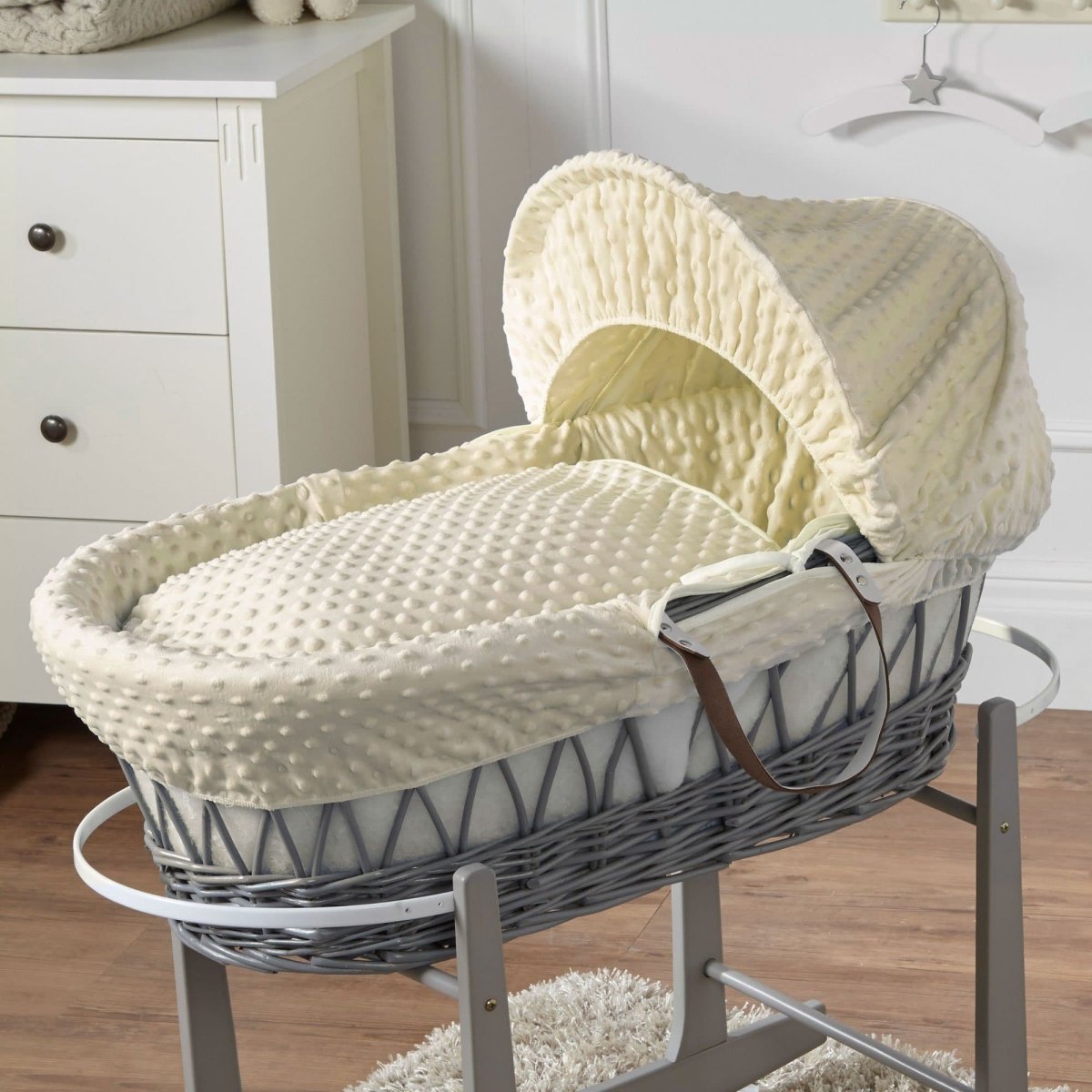 Wicker Moses Basket with Bedding - No Stand