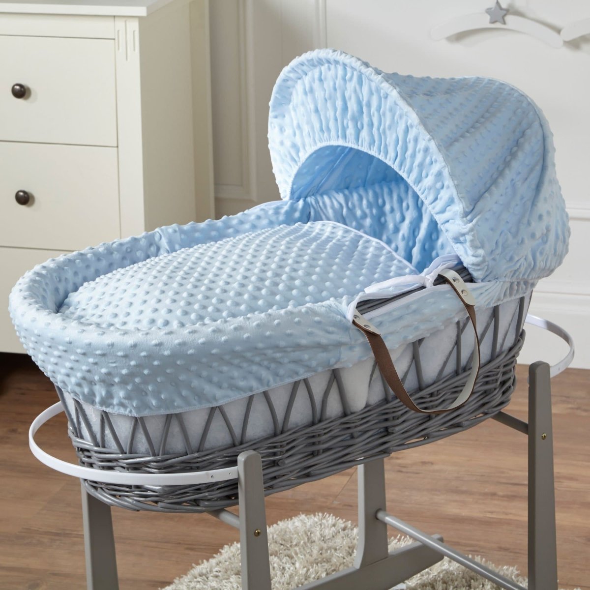 Wicker Moses Basket with Bedding - No Stand
