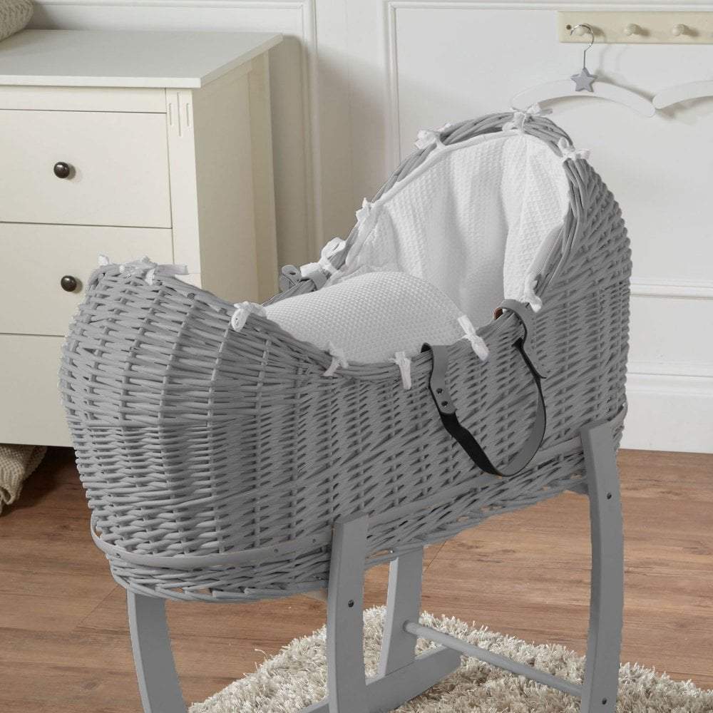 Weidenkorb-Babykörbchen Deluxe - Ohne Ständer
