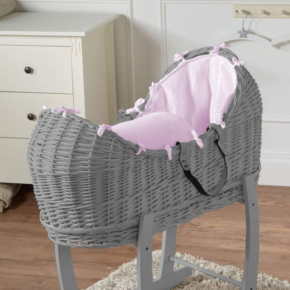 Weidenkorb-Babykörbchen Deluxe - Ohne Ständer