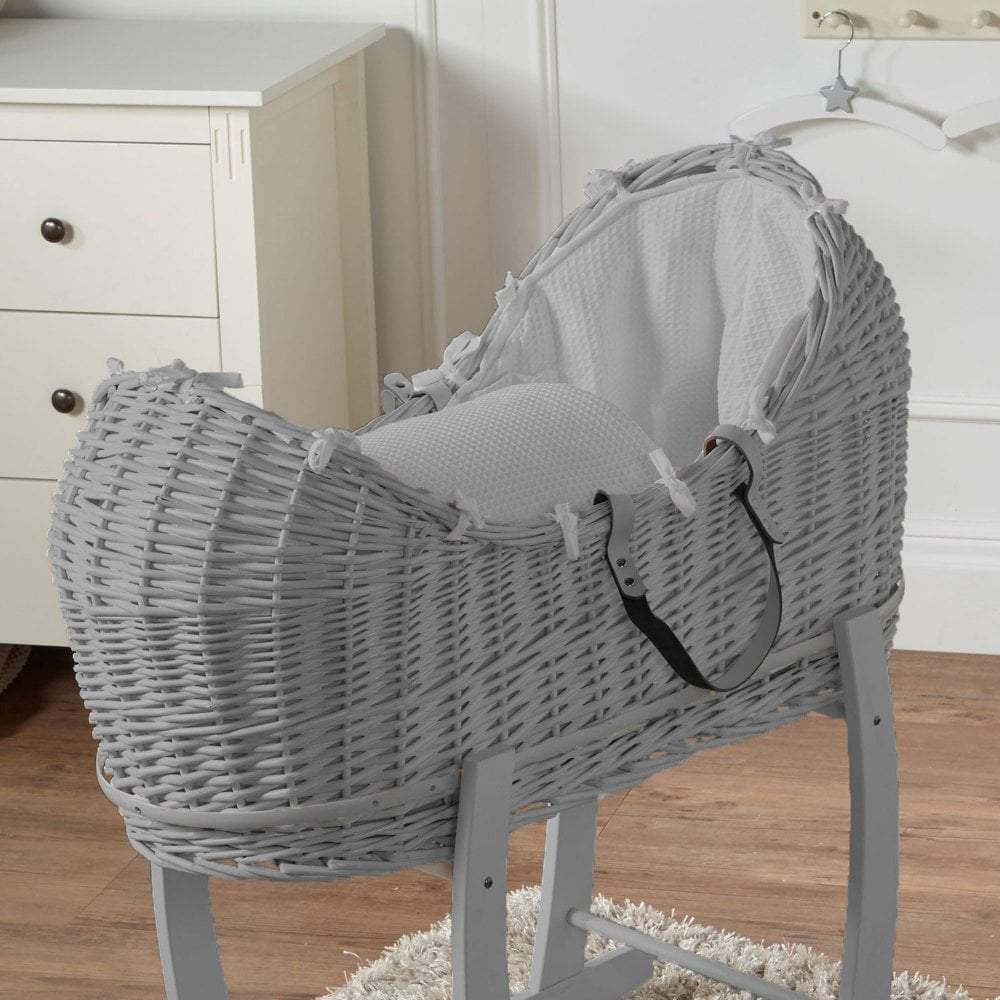 Weidenkorb-Babykörbchen Deluxe - Ohne Ständer
