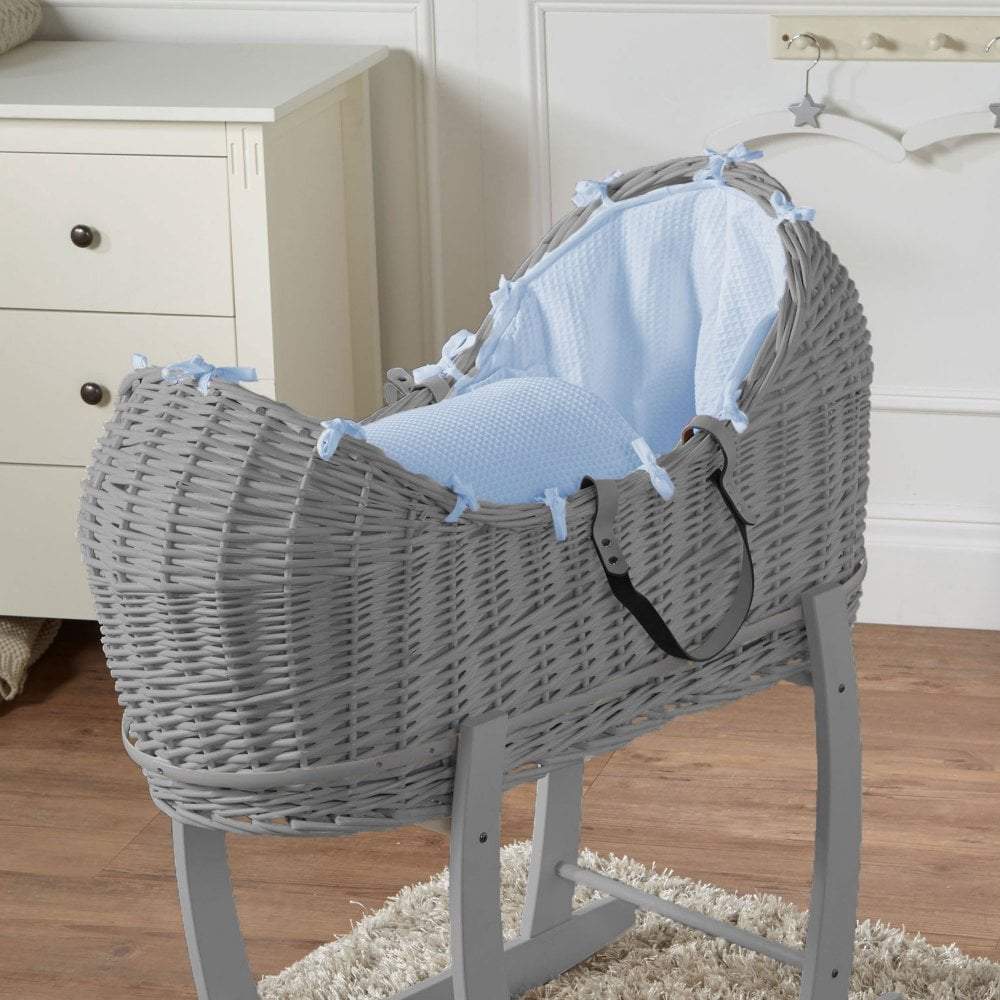 Weidenkorb-Babykörbchen Deluxe - Ohne Ständer
