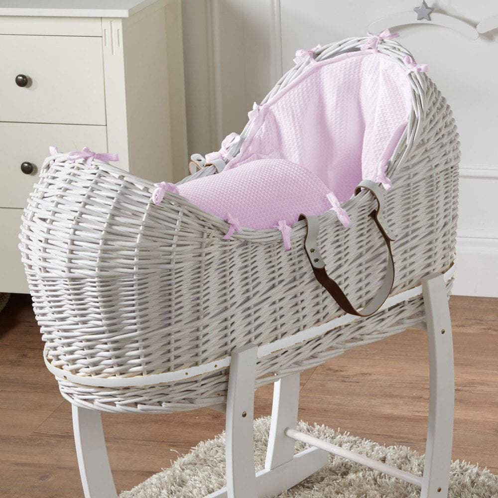 Weidenkorb-Babykörbchen Deluxe - Ohne Ständer