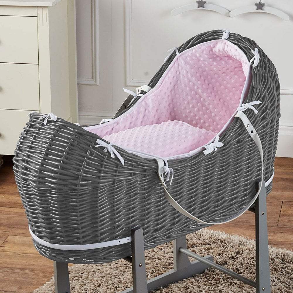 Weidenkorb-Babykörbchen Deluxe - Ohne Ständer