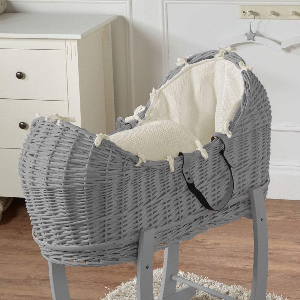 Weidenkorb-Babykörbchen Deluxe - Ohne Ständer