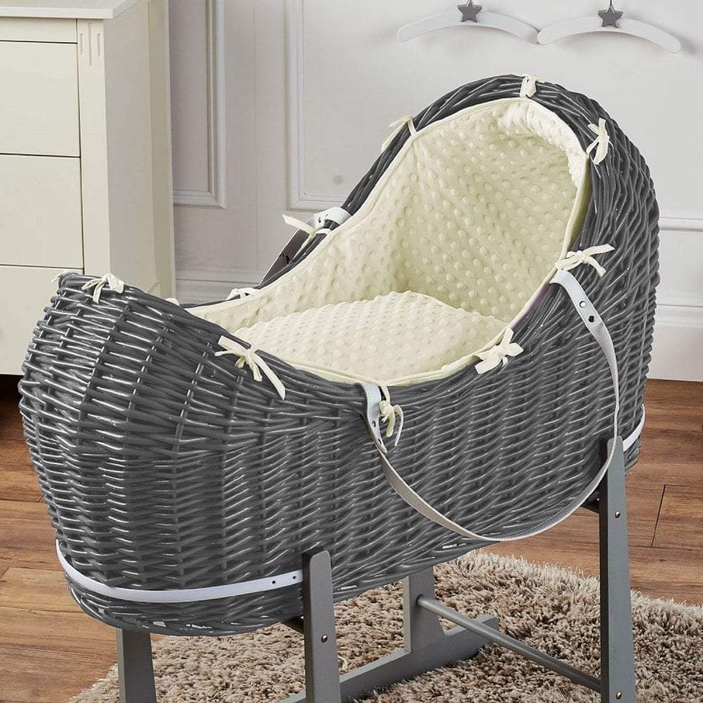 Weidenkorb-Babykörbchen Deluxe - Ohne Ständer