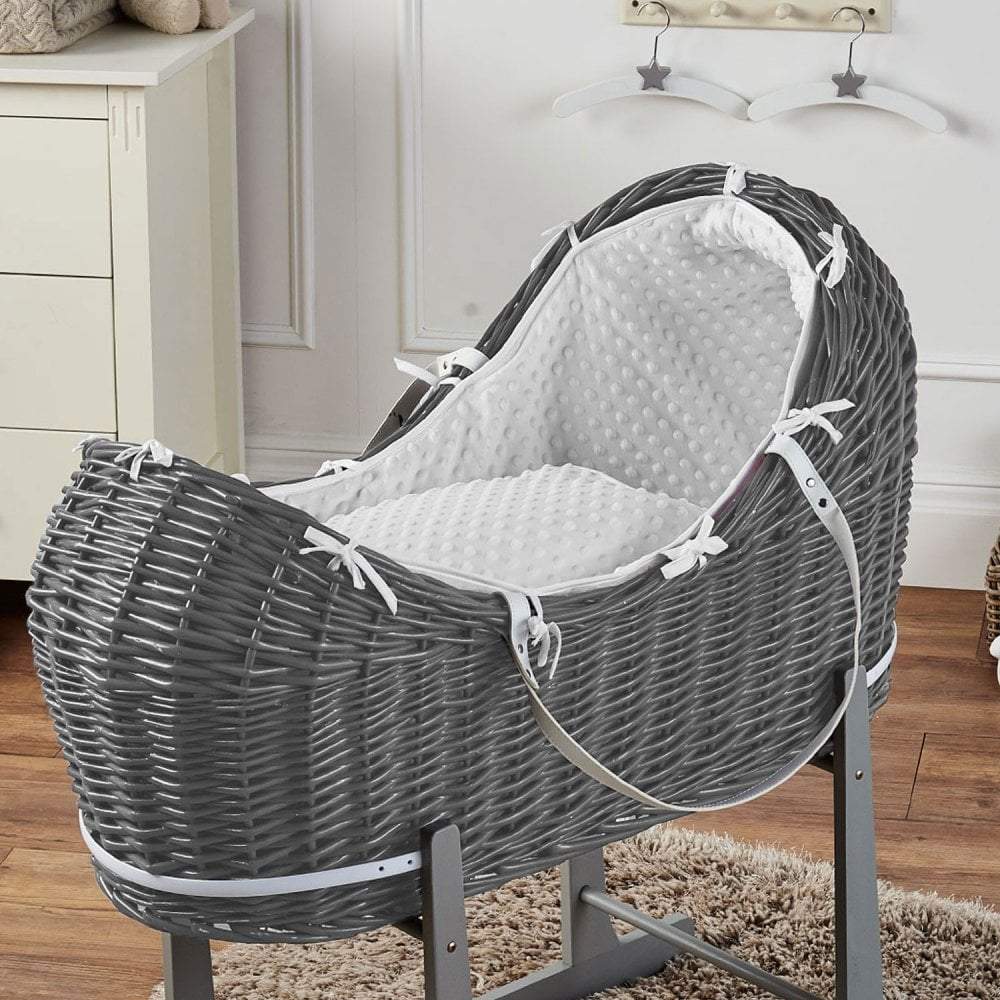 Weidenkorb-Babykörbchen Deluxe - Ohne Ständer
