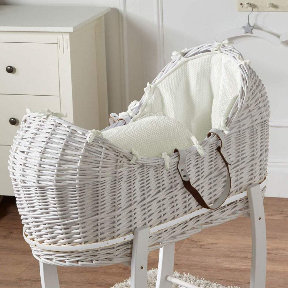 Weidenkorb-Babykörbchen Deluxe - Ohne Ständer