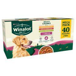 Winalot Adult Meaty Chunks in Jelly 40 x 100g - Case of 40