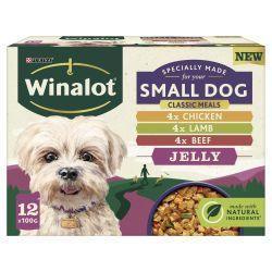 Winalot Alimento húmedo para perros pequeños en gelatina, paquete de 48 unidades de 100 g