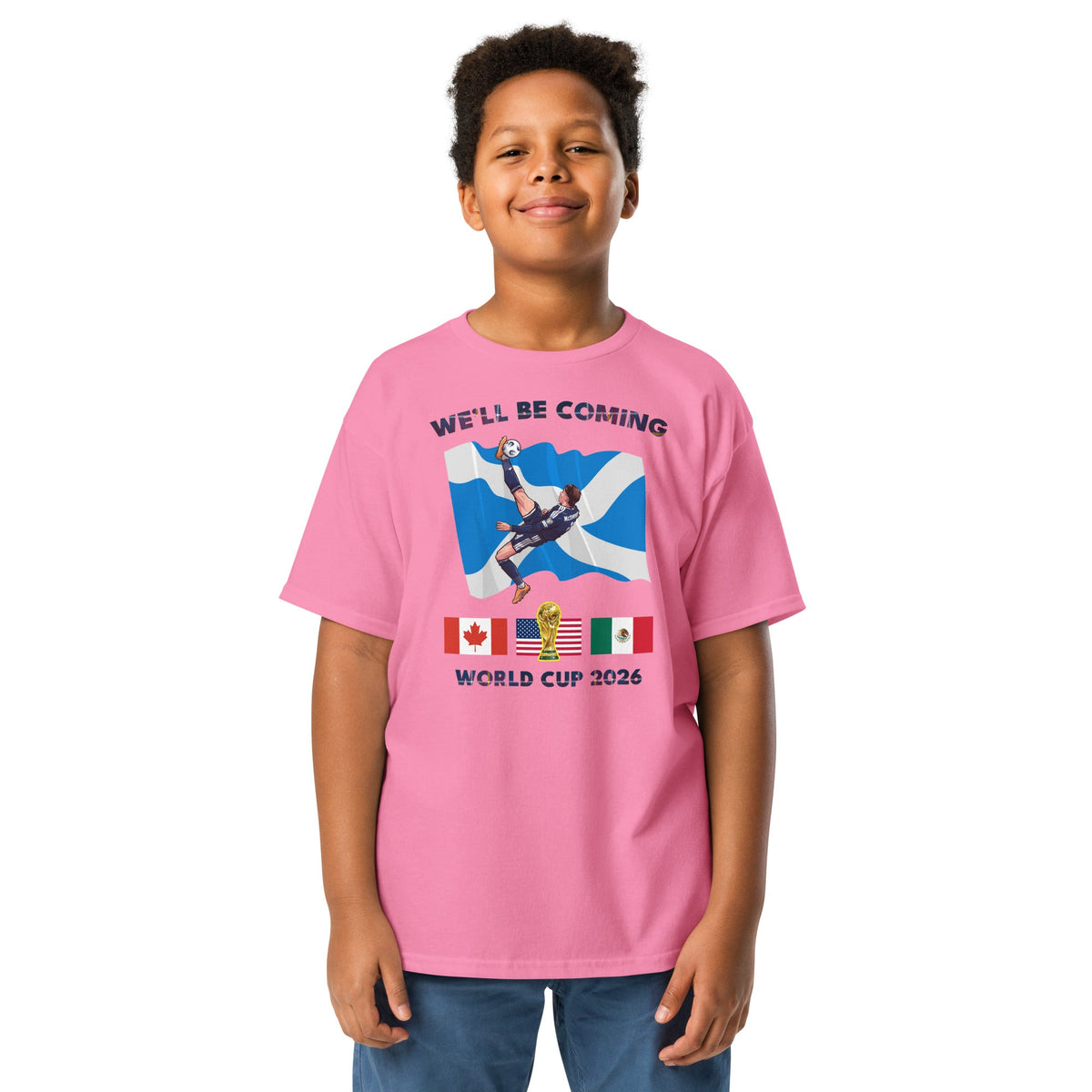 Scotland World Cup Kids Shirt – We'll Be Coming 2026 Football Unisex T-Shirt