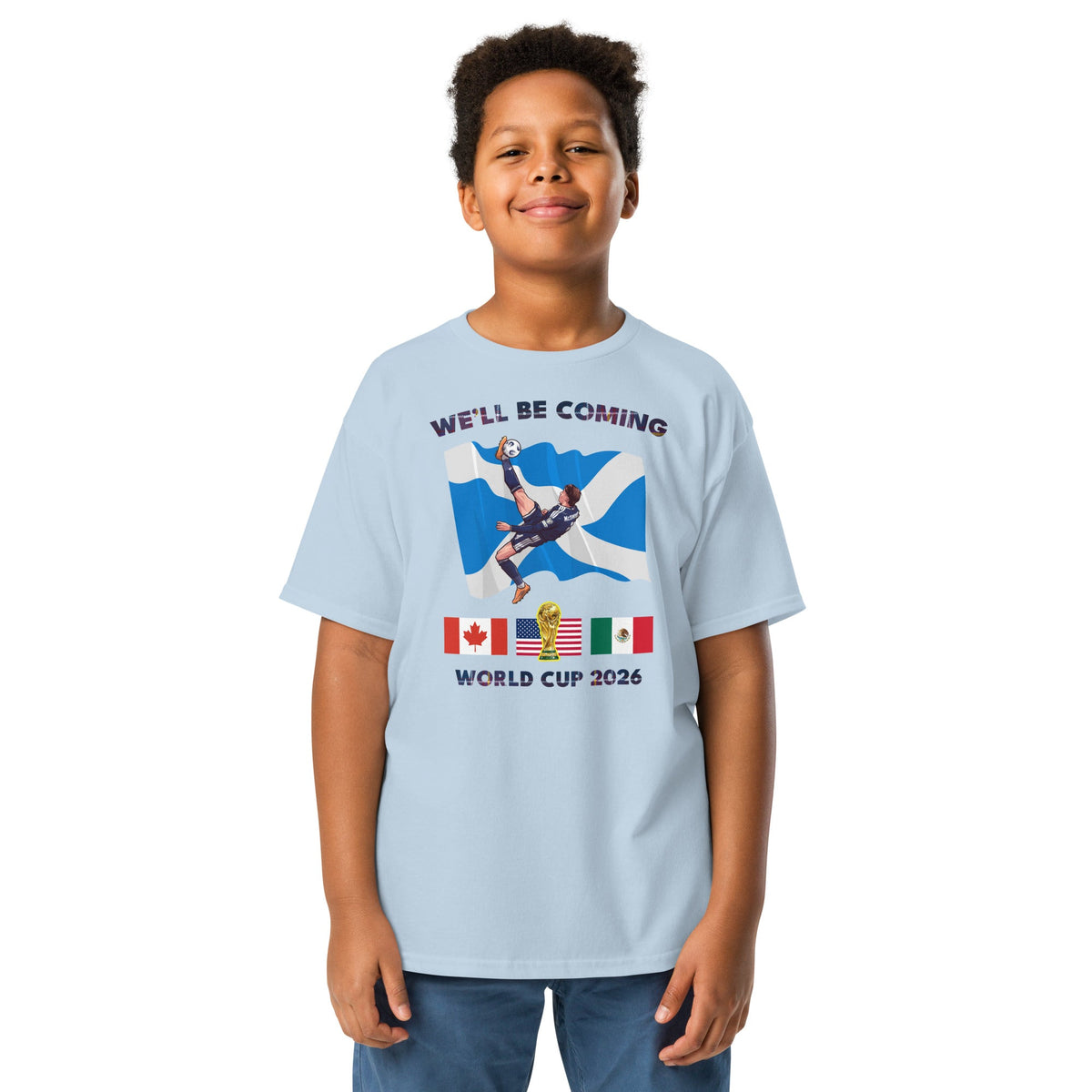 Scotland World Cup Kids Shirt – We'll Be Coming 2026 Football Unisex T-Shirt