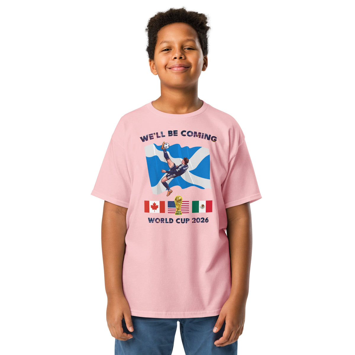 Scotland World Cup Kids Shirt – We'll Be Coming 2026 Football Unisex T-Shirt