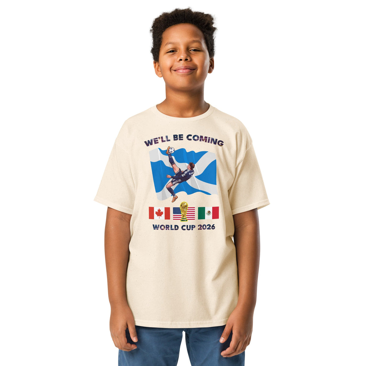 Scotland World Cup Kids Shirt – We'll Be Coming 2026 Football Unisex T-Shirt