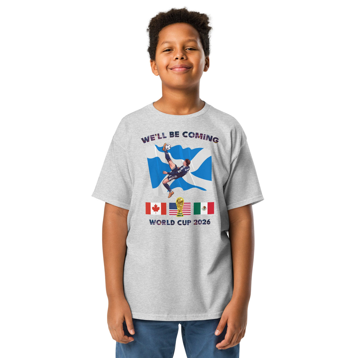 Scotland World Cup Kids Shirt – We'll Be Coming 2026 Football Unisex T-Shirt