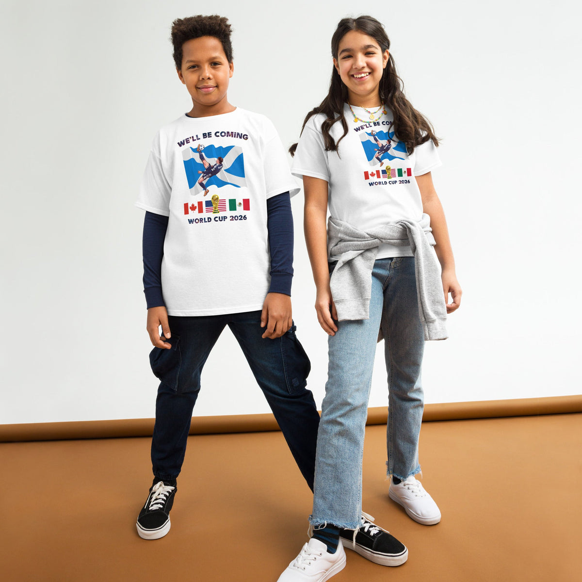 Scotland World Cup Kids Shirt – We'll Be Coming 2026 Football Unisex T-Shirt