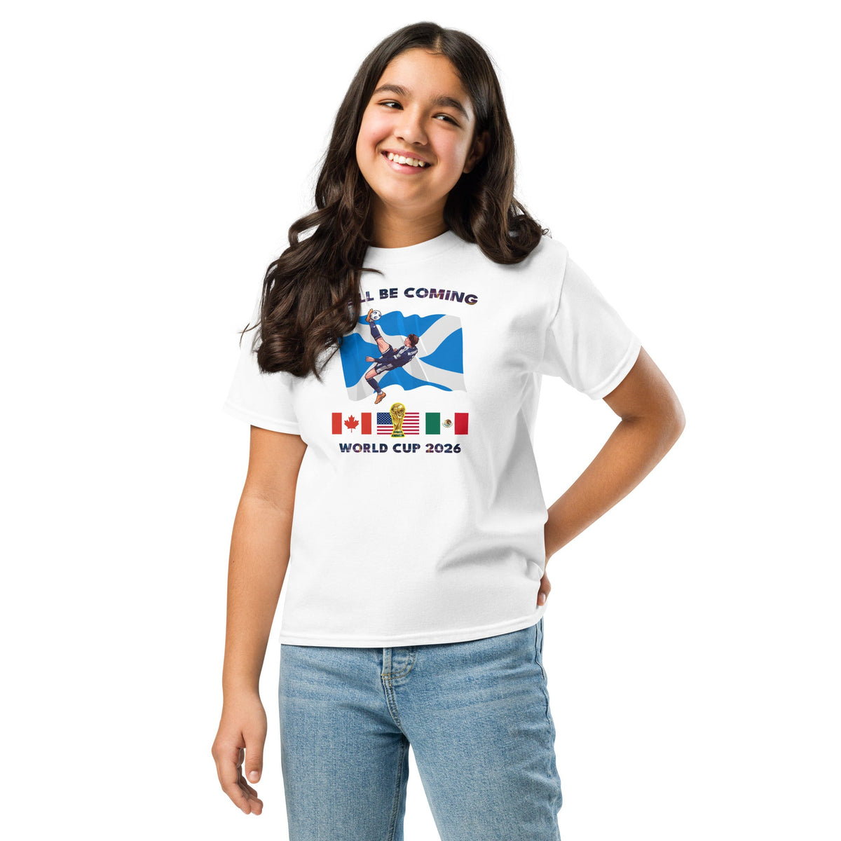 Scotland World Cup Kids Shirt – We'll Be Coming 2026 Football Unisex T-Shirt
